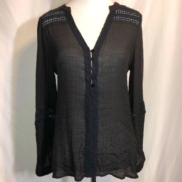 Renee C. Crochet Accented Blouse - Picture 3 of 11
